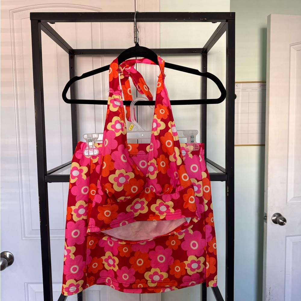 Floral Pink Halter Top